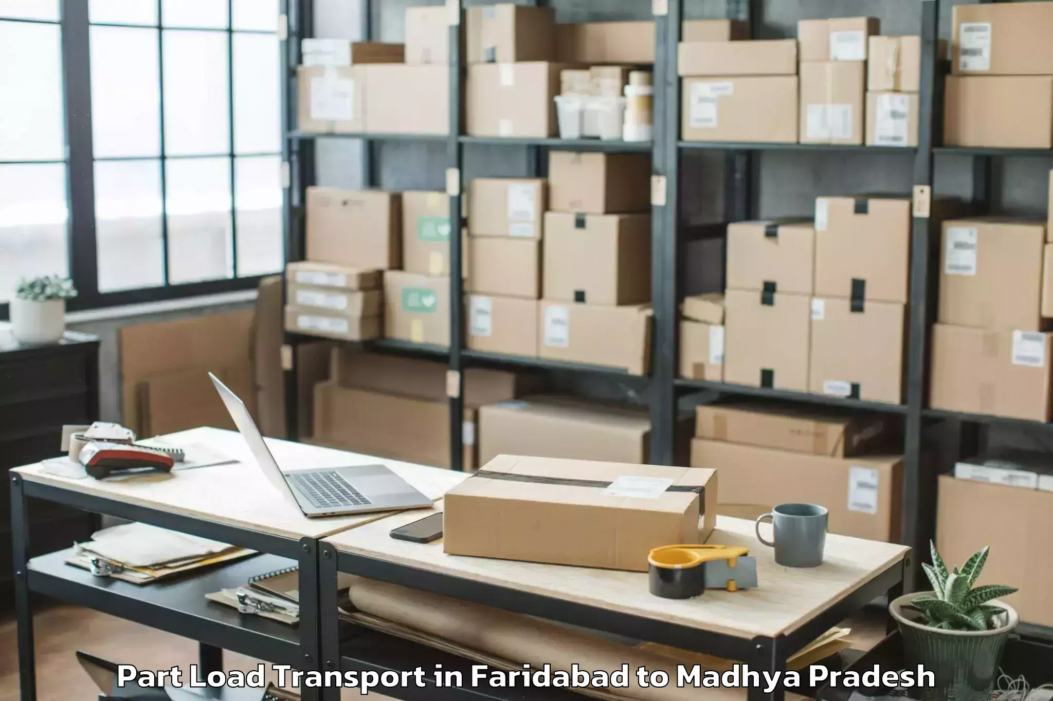 Book Faridabad to Pali Birsinghpur Part Load Transport Online